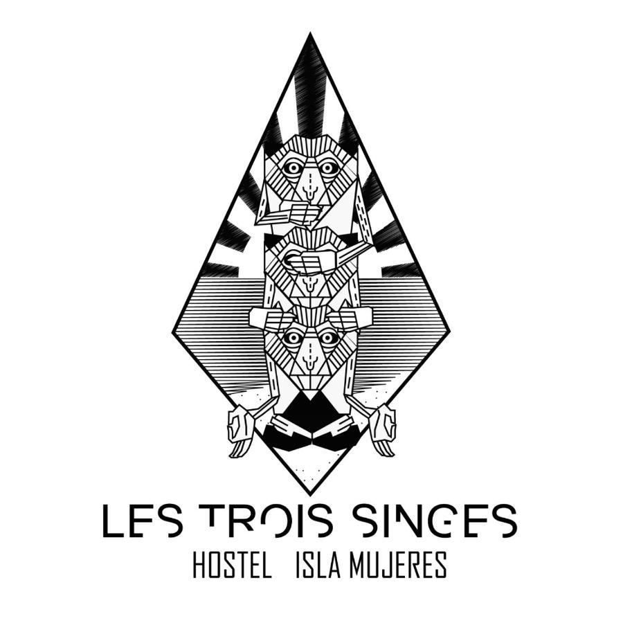 Les Trois Singes - Friendly Hostel Isla Mujeres Exterior photo